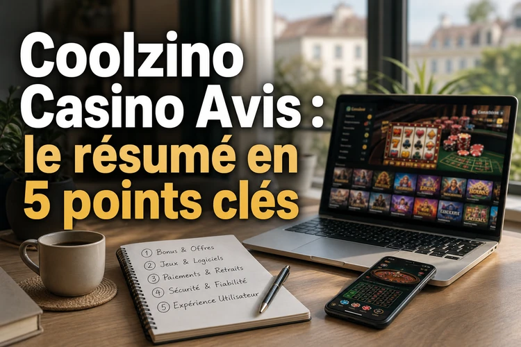 Coolzino Casino Avis: le résumé en 5 points clés