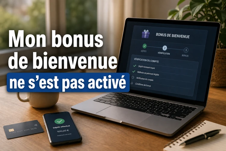 Mon bonus de bienvenue ne s'est pas activé : pourquoi ?