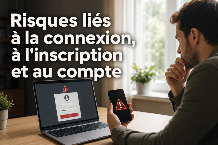 Les risques liés à la connexion, à l'inscription et au compte