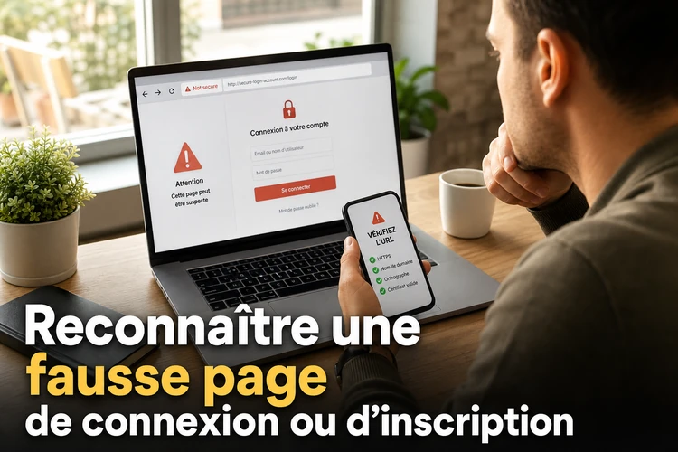 Comment reconnaître une fausse page (connexion ou inscription)