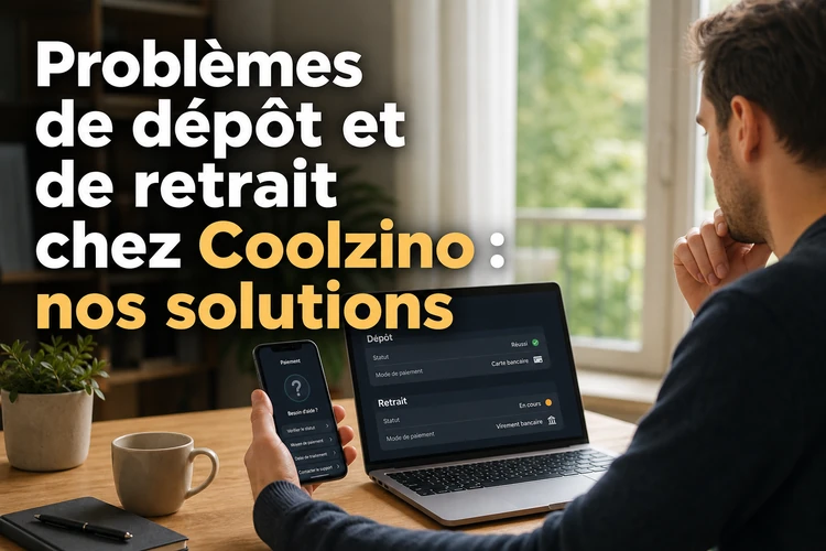 Problèmes de dépôt et de retrait chez Coolzino: nos solutions