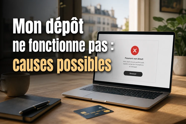 Mon dépôt ne fonctionne pas : causes possibles