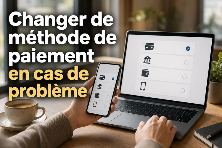 Changer de méthode de paiement en cas de problème